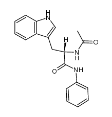 Nα-acetyl-L-tryptophan-anilide结构式