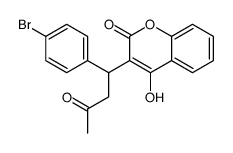 3-[1-(4-bromophenyl)-3-oxobutyl]-4-hydroxychromen-2-one结构式