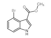 4-溴-1H-吲哚-3-羧酸甲酯结构式