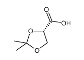 (S)-2,2-二甲基-1,3-二氧戊环-4-甲酸结构式