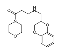 3-(2,3-dihydro-1,4-benzodioxin-3-ylmethylamino)-1-morpholin-4-ylpropan-1-one结构式