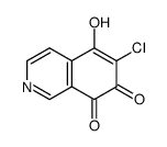 6-chloro-5-hydroxyisoquinoline-7,8-dione结构式