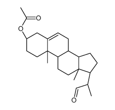 (3β,20S)-20-Formyl-3-hydroxy-5-pregnene 3-O-Acetate结构式