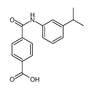 4-[(3-propan-2-ylphenyl)carbamoyl]benzoic acid结构式