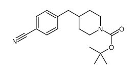 4-(4-氰基-苄基)-哌啶-1-羧酸叔丁酯结构式