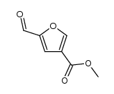 3-Furancarboxylic acid, 5-formyl-, Methyl ester结构式