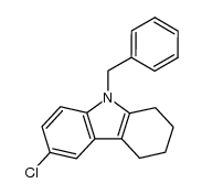 6-chloro-N-benzyl-1,2,3,4-tetrahydrocarbazole结构式