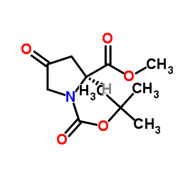Boc-4-氧代-L-脯氨酸甲酯结构式