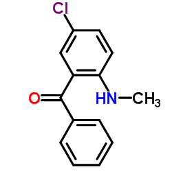 2-甲氨基-5-氯二苯甲酮结构式