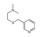 Pyridine, 3-(((2-(dimethylamino)ethyl)thio)methyl)-结构式