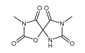 3,8-dimethyl-1-oxa-3,6,8-triaza-spiro[4.4]nonane-2,4,7,9-tetraone结构式