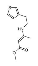 methyl 3-(2-thiophen-3-ylethylamino)but-2-enoate结构式
