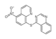 4-(5-nitroquinolin-8-yl)sulfanylquinazoline结构式