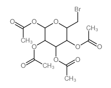 b-D-Glucopyranose,6-bromo-6-deoxy-, tetraacetate (9CI)结构式