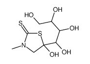 5-hydroxy-3-methyl-5-(1,2,3,4-tetrahydroxybutyl)thiazolidine-2-thione结构式