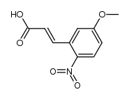 5-methoxy-2-nitrocinnamic acid结构式