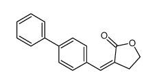 3-[(4-phenylphenyl)methylidene]oxolan-2-one结构式