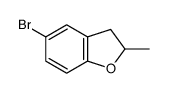 5-bromo-2-methyl-2,3-dihydro-1-benzofuran结构式