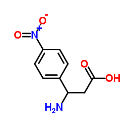 3-(4-硝基苯基)-beta-丙氨酸结构式