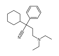 &alpha;-[2-(Diethylamino)ethyl]-&alpha;-phenylcyclohexaneacetonitrile结构式