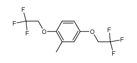 2,5-bis(2,2,2-trifluroethoxy)toluene结构式