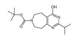 tert-butyl 2-isopropyl-4-oxo-5,6,8,9-tetrahydro-3H-pyrimido[4,5-d]azepine-7(4H)-carboxylate结构式