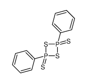 2,4-diphenyl-2,4-bis(sulfanylidene)-1,3,2&lambda;5,4&lambda;5-dithiadiphosphetane结构式
