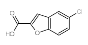 5-氯苯并呋喃-2-羧酸结构式