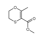 5,6-dihydro-2-methyl-1,4-oxathiine-3-carboxylic acid methyl ester结构式