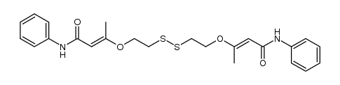 3,3'-((disulfanediylbis(ethane-2,1-diyl))bis(oxy))bis(N-phenylbut-2-enamide)结构式