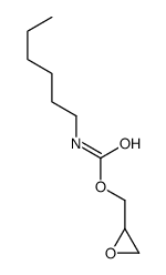 oxiran-2-ylmethyl N-hexylcarbamate结构式