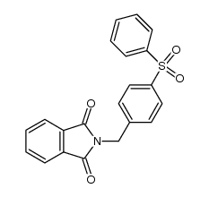 N-(4-benzenesulfonyl-benzyl)-phthalimide结构式