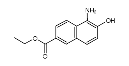 ethyl 5-amino-6-hydroxy-2-naphthoate结构式