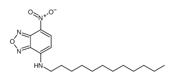 N-dodecyl-4-nitro-2,1,3-benzoxadiazol-7-amine结构式
