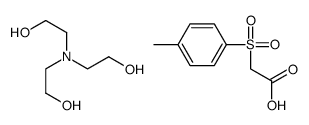 2-[bis(2-hydroxyethyl)amino]ethanol,2-(4-methylphenyl)sulfonylacetic acid结构式
