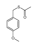 S-[(4-methoxyphenyl)methyl] ethanethioate结构式
