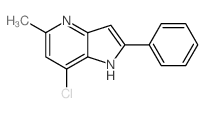 7-氯-5-甲基-2-苯基-1H-吡咯并[3,2-b]吡啶结构式
