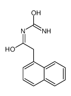 N-carbamoyl-2-naphthalen-1-ylacetamide结构式