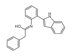 N-[2-(1H-indol-2-yl)phenyl]-2-phenylacetamide结构式