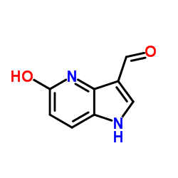 5-羟基-4-氮杂吲哚-3-甲醛结构式