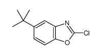 5-叔丁基-2-氯-苯并噁唑结构式