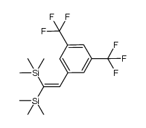 1,1-bis(trimethylsilyl)-2-(3,5-bis(trifluoromethyl)phenyl)ethene结构式