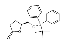 (R)-5-(TERT-BUTYLDIPHENYLSILOXYMETHYL)DIHYDRO-2(3H)FURANONE结构式