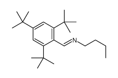 N-butyl-1-(2,4,6-tritert-butylphenyl)methanimine结构式