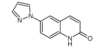 6-pyrazol-1-yl-1H-quinolin-2-one结构式
