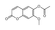 (7-methoxy-2-oxochromen-6-yl) acetate结构式