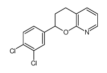 2-(3,4-dichlorophenyl)-3,4-dihydro-2H-pyrano[2,3-b]pyridine结构式