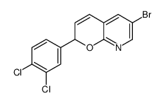 6-bromo-2-(3,4-dichlorophenyl)-2H-pyrano[2,3-b]pyridine结构式