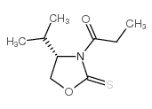 (S)-4-异丙基-3-丙酰基-1,3-恶唑烷-2-硫酮结构式