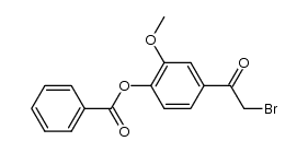 4-benzoyloxy-3-methoxy-bromoacetylbenzene结构式